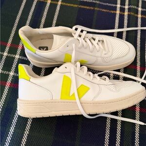 Veja White and Yellow Men's Sneakers